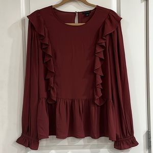 Ann Taylor penplum top L